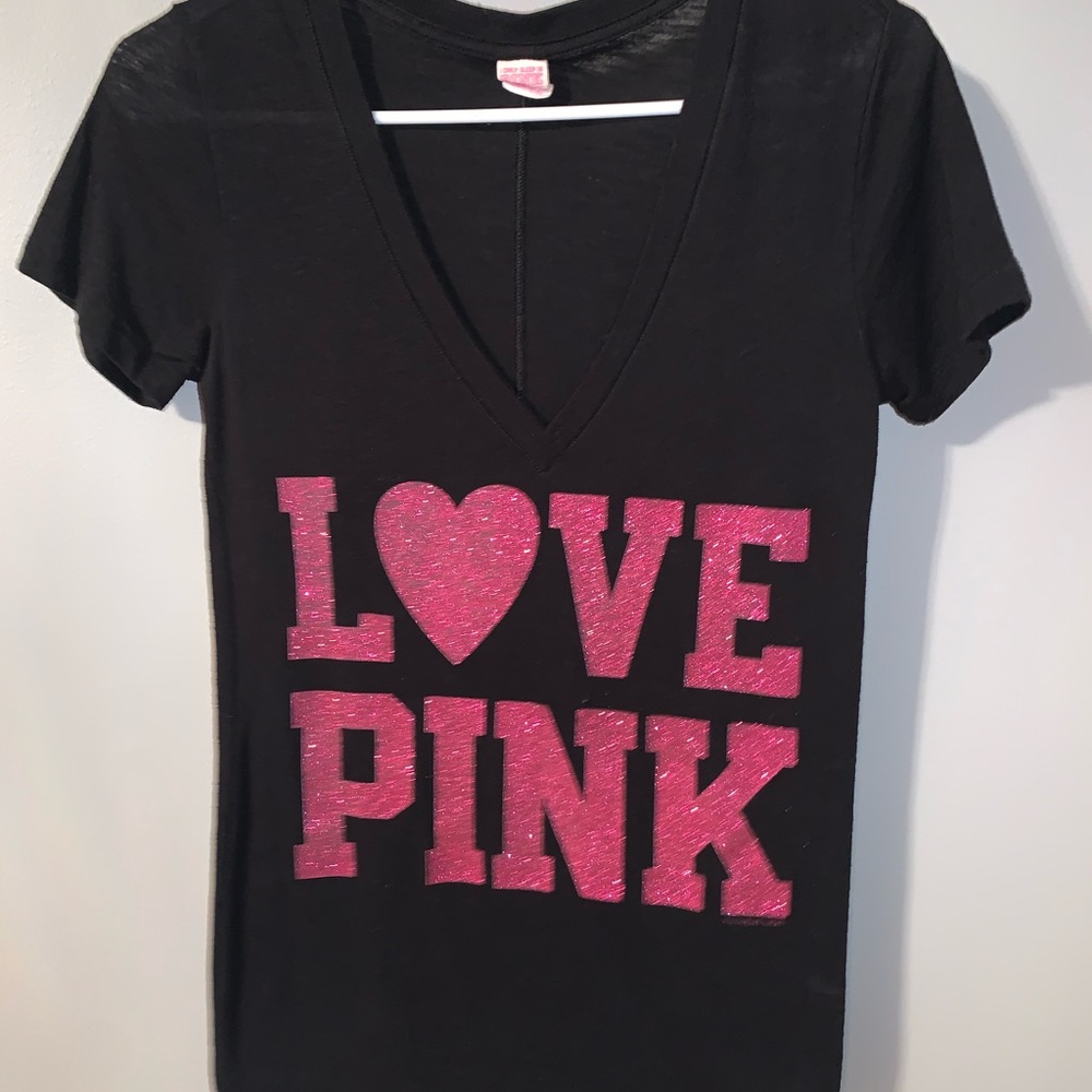 Black, Sparkly Lounge T-Shirt